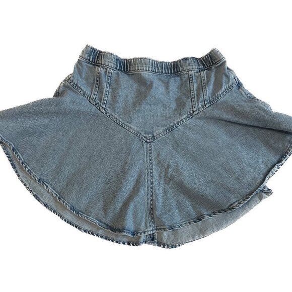 American Eagle Aerie Size Small Denim Circle Mini Skirt - Picture 2 of 8